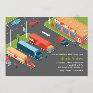 Invitation à la fête de retraite d'un chauffeur de