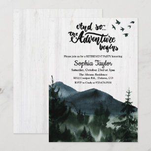 Invitation à la fête de retraite L'Aventure Commen