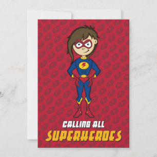 Invitation à la fête de Superhero