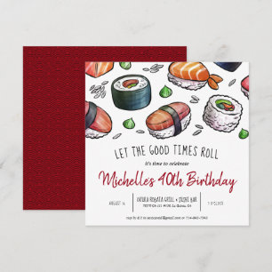 Invitation à la fête de sushi