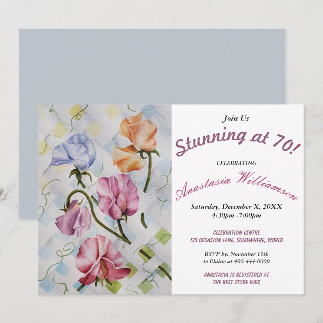 INVITATION À LA FÊTE DE "ton âge" (Devant / Derrière)