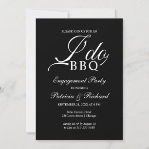 Invitation à la fête d'engagement 'Je fais du BBQ'