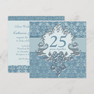 Invitation à la fête des 25 ans de mariage