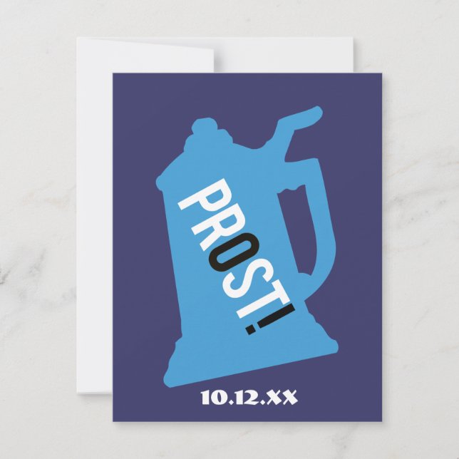 Invitation à la fête des 80 ans de Prost Bleu & No (Devant)