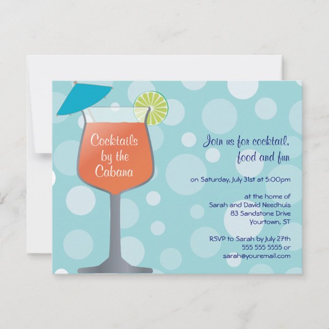 Invitation à la fête des alcools (Devant)