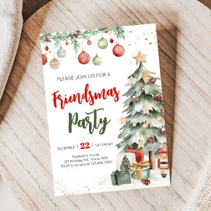 Invitation à la fête des amies de Noël
