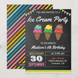 Invitation à la fête des Anniversaires de enfants 