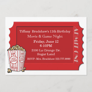 Invitation à la fête des billets Red Movie