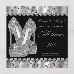 Invitation à la fête des chaussures à talons hauts