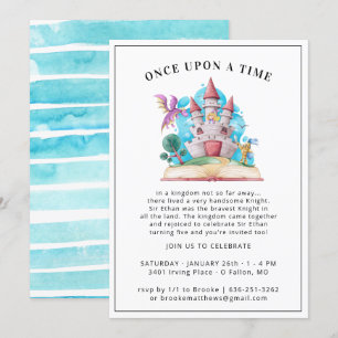 Invitation à la fête des Chevaliers et Dragons