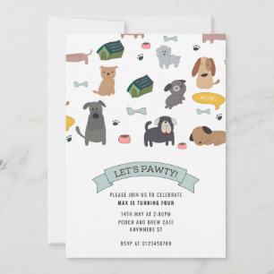 Invitation à la fête des chiots