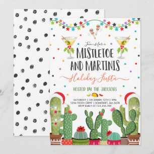 Invitation à la fête des fêtes de Mistletoe et de 