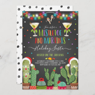 Invitation à la fête des fêtes de Mistletoe et de 