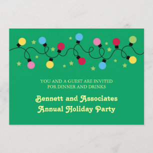 Invitation à la fête des feux de Noël