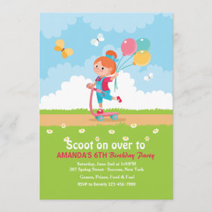 Invitation à la fête des filles de Scooter