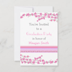 Invitation à la fête des fleurs roses