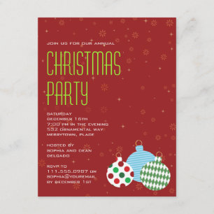 Invitation à la fête des Ornements gais