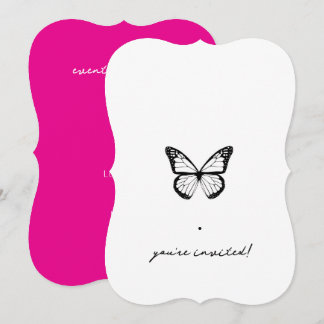 Invitation à la fête des papillons noirs, personna