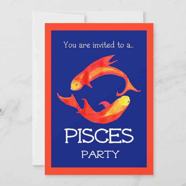 Invitation à la fête des "Pisces" (Devant)