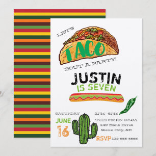 Invitation à la fête des tacos