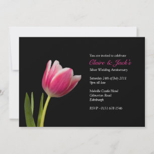 Invitation à la fête des tulipes roses