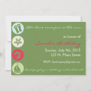 Invitation à la fête d'été