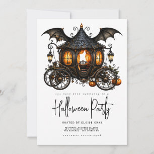 Invitation à la fête d'Halloween