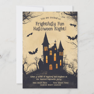 Invitation à la fête d'Halloween