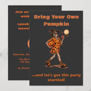 Invitation à la fête d'Halloween « Apportez votre
