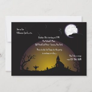 Invitation à la Fête d'Halloween au Cimetière de l