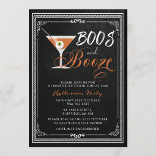 Invitation à la fête d'Halloween - boos et boots