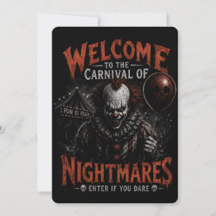 Invitation à la fête d'Halloween Carnaval des Cauc