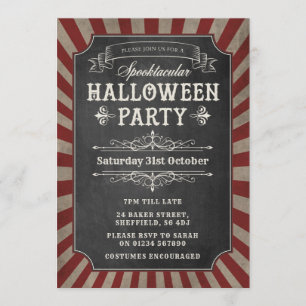 Invitation à la fête d'Halloween - Circus Party