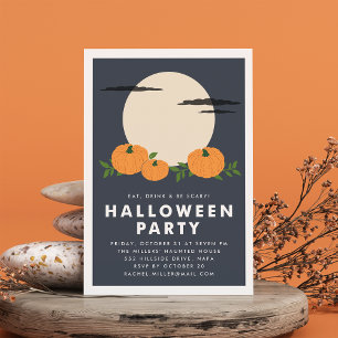 Invitation à la fête d'Halloween dans le jardin de