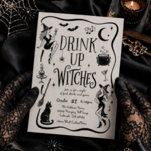 Invitation à la fête d'Halloween des sorcières, Bu