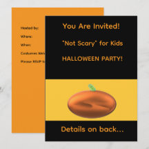 Invitation à la fête d'HALLOWEEN "Pas effrayant" p