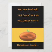 Invitation à la fête d'HALLOWEEN "Pas effrayant" p