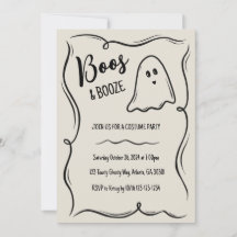 Invitation à la fête d'Halloween pour adultes