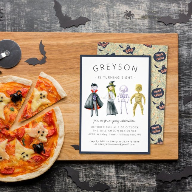 Invitation à la fête d'Halloween pour enfants (Créateur téléchargé)