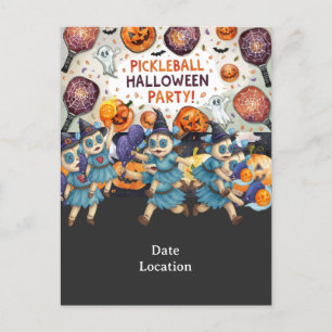 Invitation à la fête d'Halloween pour joueur de pi