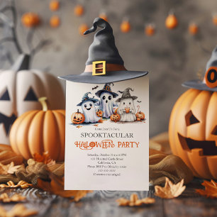 Invitation à la fête d'Halloween pour les enfants