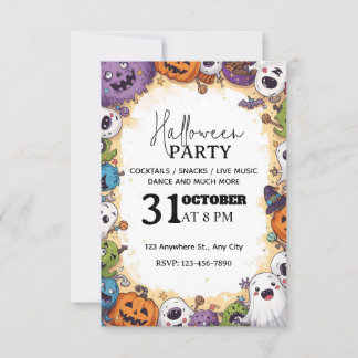 Invitation à la fête d'Halloween pour les enfants 