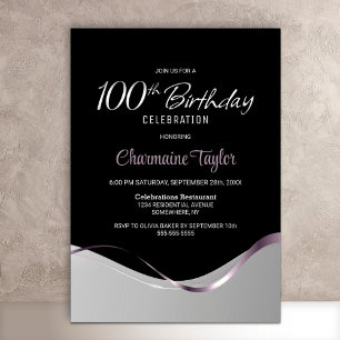Invitation à la fête du 100e anniversaire de l'arg