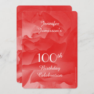 Invitation à la fête du 100e anniversaire, Rose de
