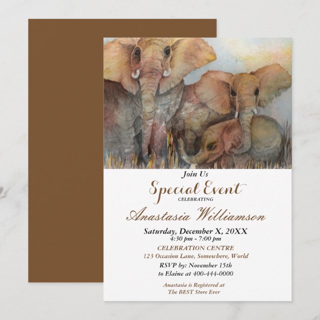 INVITATION À LA FÊTE DU 10e ANNIVERSAIRE (Devant / Derrière)