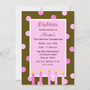 Invitation à la fête du 18e anniversaire — Pois ro