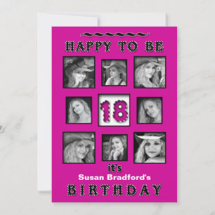 Invitation à la fête du 18ème anniversaire - Photo