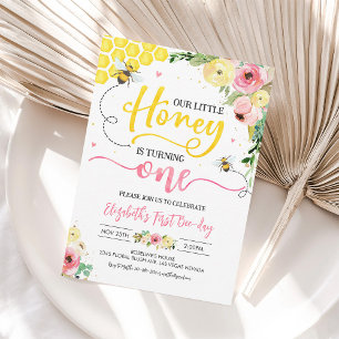 Invitation à la fête du 1er anniversaire de Honey