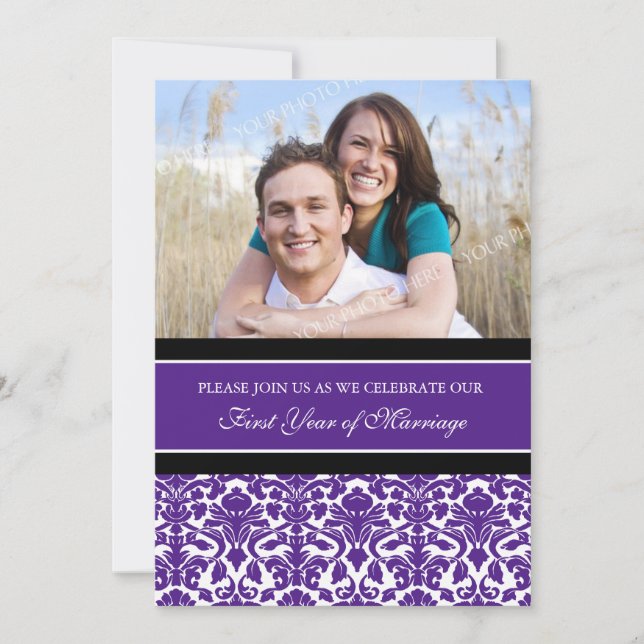 Invitation à la fête du 1er anniversaire de Purple (Devant)