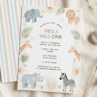 Invitation à la fête du 1er anniversaire de Safari